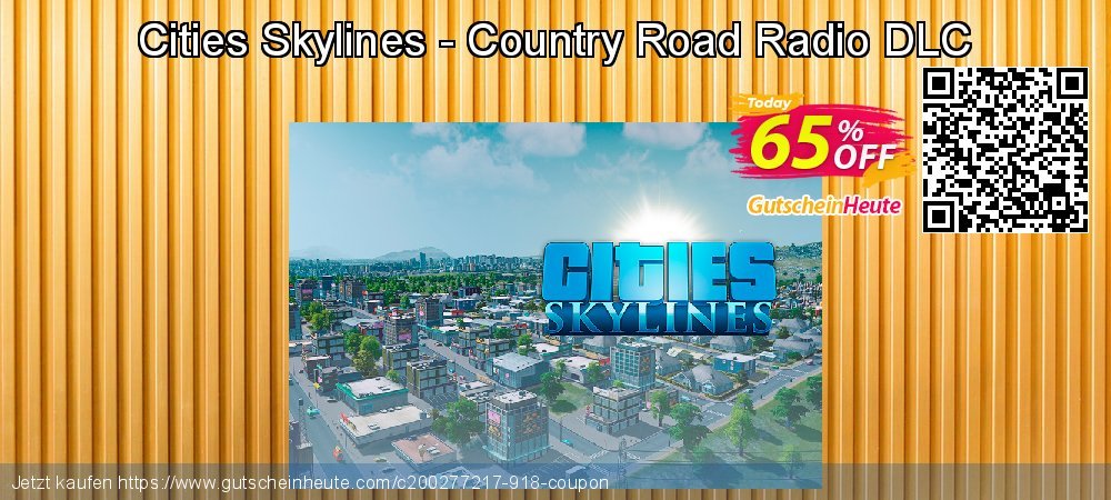Cities Skylines - Country Road Radio DLC ausschließenden Ermäßigungen Bildschirmfoto