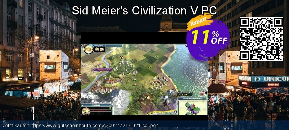 Sid Meier's Civilization V PC erstaunlich Promotionsangebot Bildschirmfoto