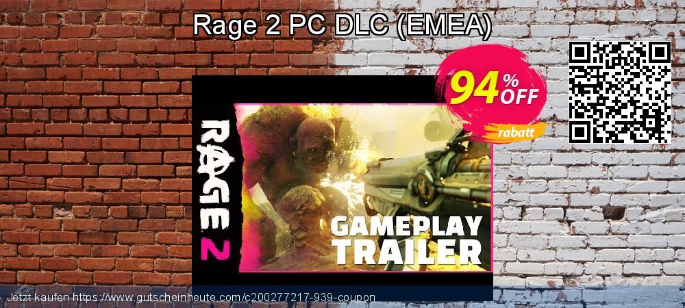 Rage 2 PC DLC - EMEA  umwerfende Nachlass Bildschirmfoto