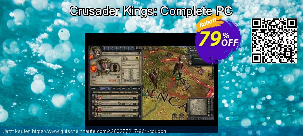 Crusader Kings: Complete PC wundervoll Ausverkauf Bildschirmfoto