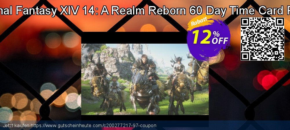 Final Fantasy XIV 14: A Realm Reborn 60 Day Time Card PC unglaublich Verkaufsförderung Bildschirmfoto