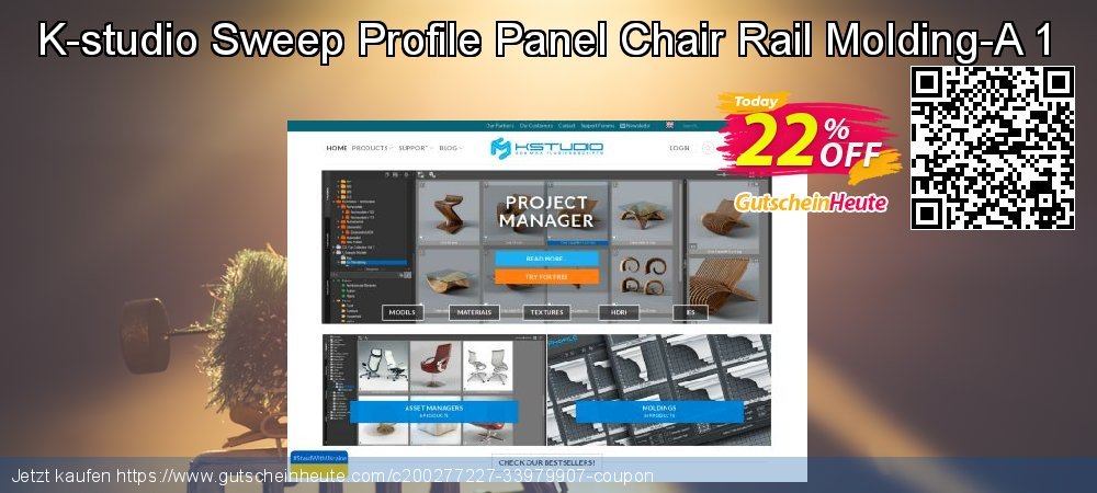 K-studio Sweep Profile Panel Chair Rail Molding-A 1 atemberaubend Ermäßigungen Bildschirmfoto