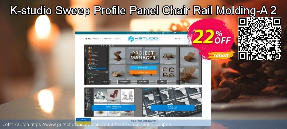 K-studio Sweep Profile Panel Chair Rail Molding-A 2 erstaunlich Ermäßigung Bildschirmfoto