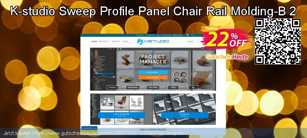 K-studio Sweep Profile Panel Chair Rail Molding-B 2 unglaublich Promotionsangebot Bildschirmfoto