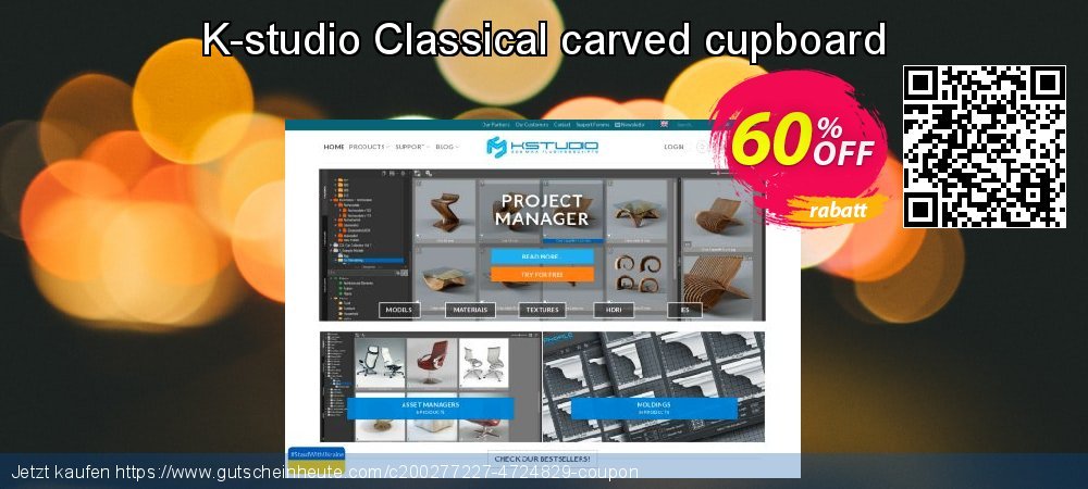 K-studio Classical carved cupboard wunderschön Promotionsangebot Bildschirmfoto