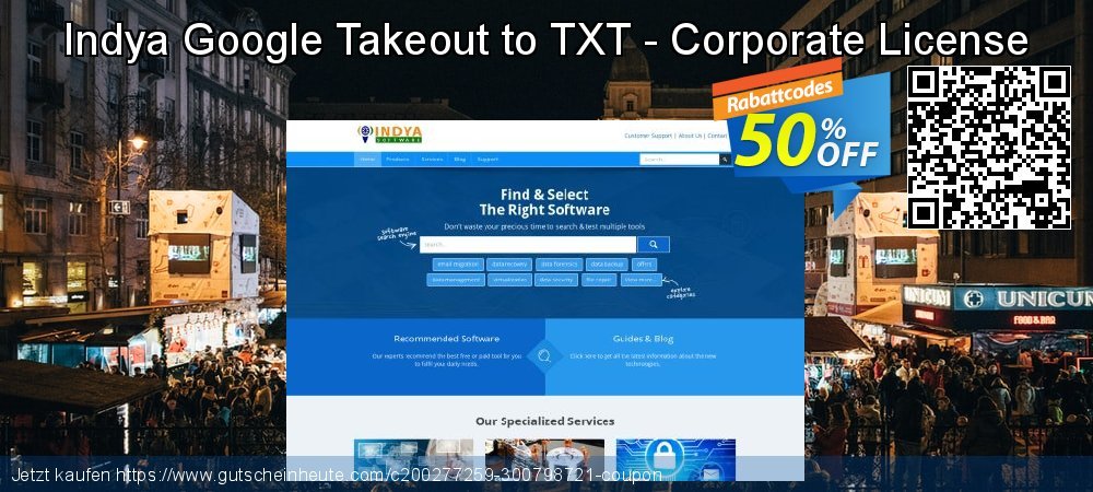 Indya Google Takeout to TXT - Corporate License umwerfenden Ermäßigung Bildschirmfoto