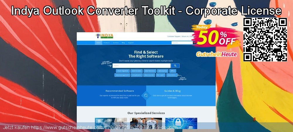 Indya Outlook Converter Toolkit - Corporate License super Sale Aktionen Bildschirmfoto