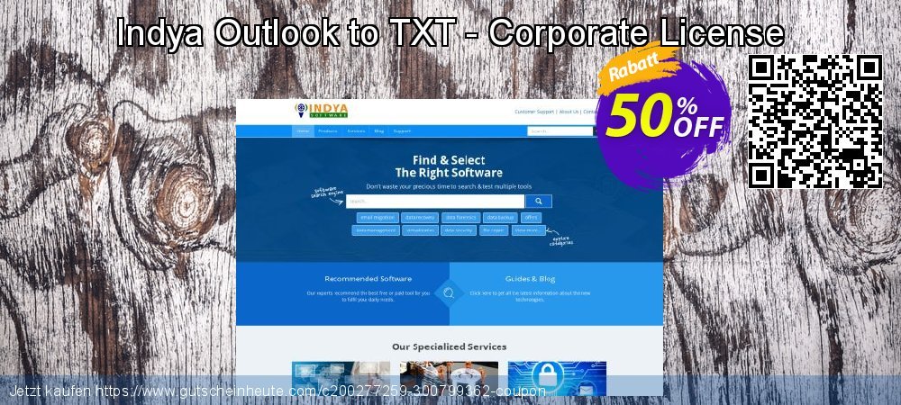 Indya Outlook to TXT - Corporate License wundervoll Preisnachlässe Bildschirmfoto