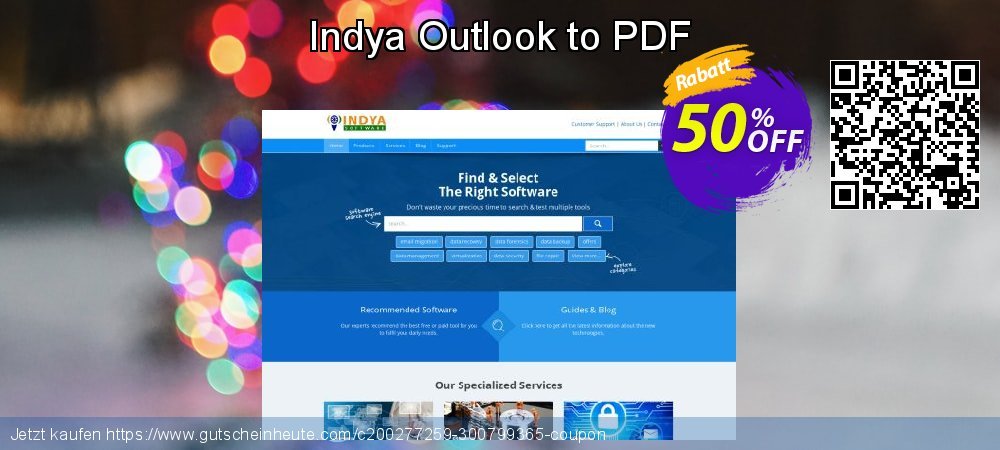 Indya Outlook to PDF verwunderlich Nachlass Bildschirmfoto
