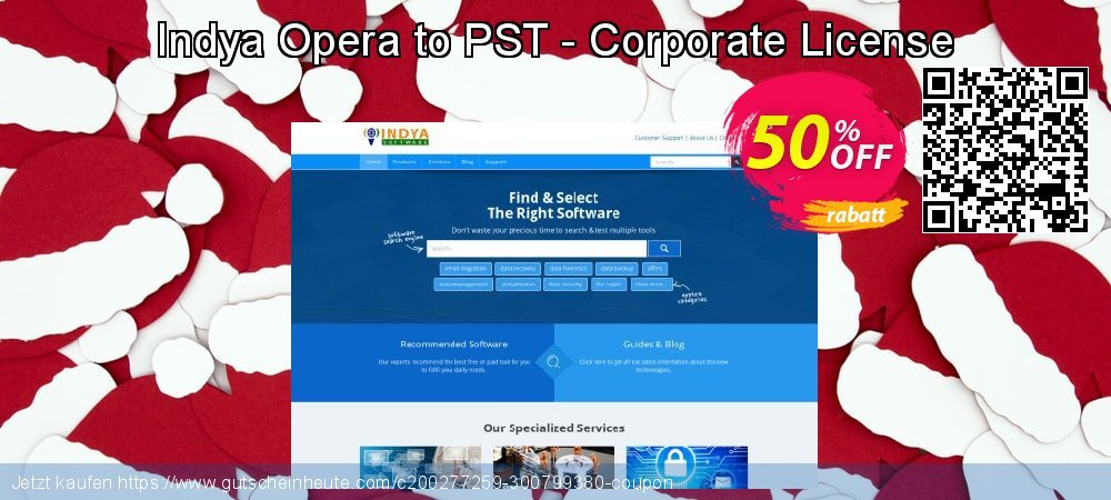 Indya Opera to PST - Corporate License ausschließlich Angebote Bildschirmfoto