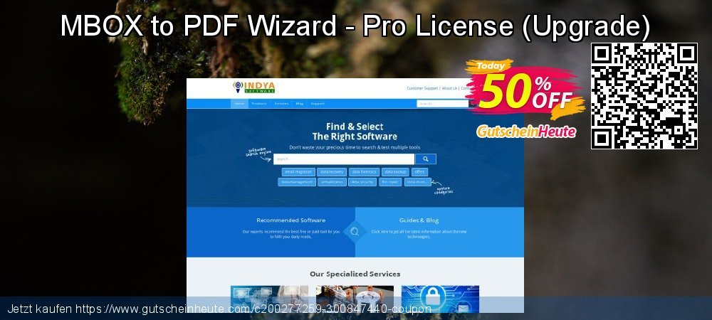 MBOX to PDF Wizard - Pro License - Upgrade  super Promotionsangebot Bildschirmfoto