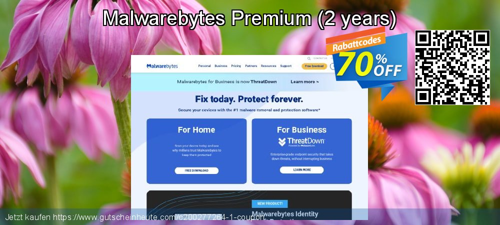 Malwarebytes Standard - 2 Devices  wunderschön Außendienst-Promotions Bildschirmfoto