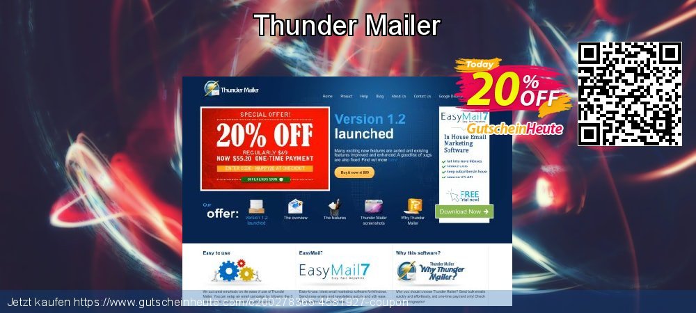 Thunder Mailer aufregende Sale Aktionen Bildschirmfoto