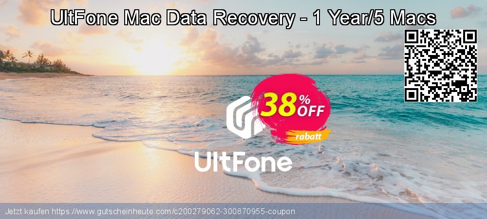 UltFone Mac Data Recovery - 1 Year/5 Macs wundervoll Förderung Bildschirmfoto
