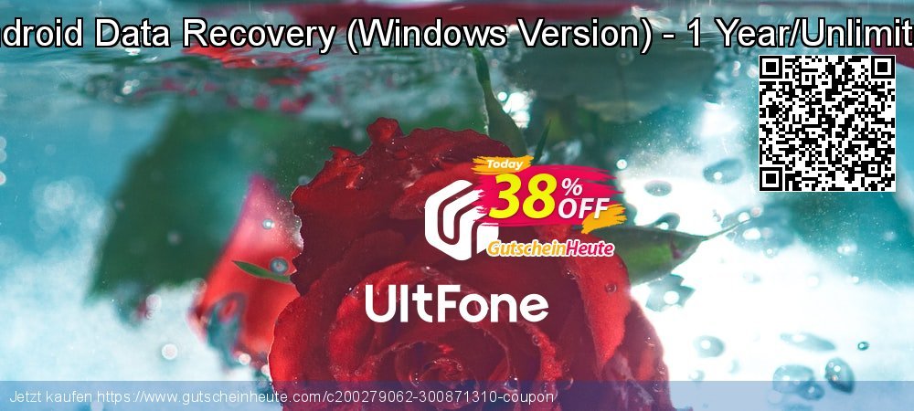 UltFone Android Data Recovery - Windows Version - 1 Year/Unlimited Devices spitze Preisreduzierung Bildschirmfoto