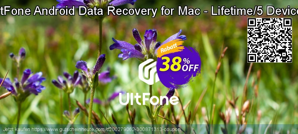 UltFone Android Data Recovery for Mac - Lifetime/5 Devices uneingeschränkt Beförderung Bildschirmfoto