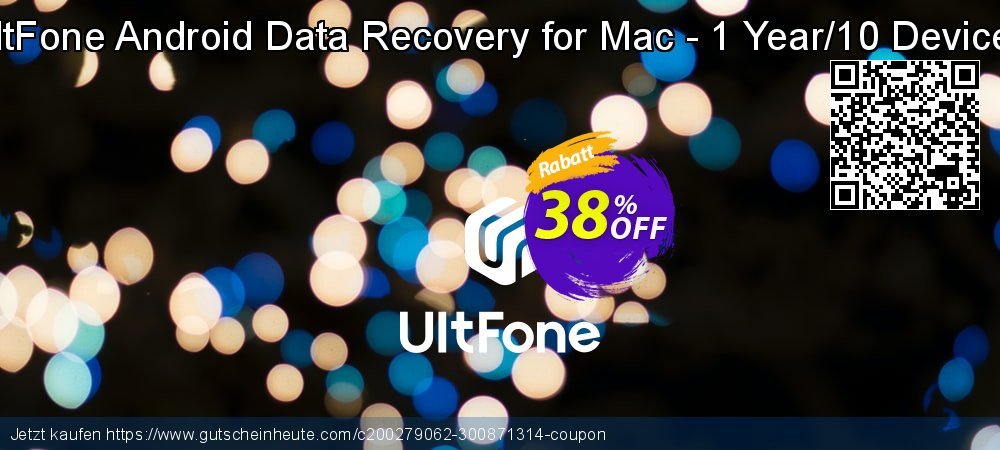 UltFone Android Data Recovery for Mac - 1 Year/10 Devices ausschließlich Sale Aktionen Bildschirmfoto