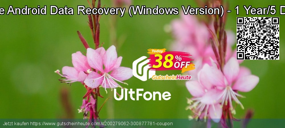 UltFone Android Data Recovery - Windows Version - 1 Year/5 Devices beeindruckend Diskont Bildschirmfoto