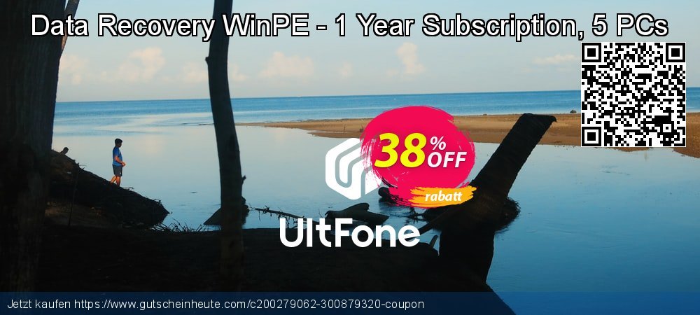 UltFone Data Recovery WinPE - 1 Year Subscription, 5 PCs wunderbar Beförderung Bildschirmfoto