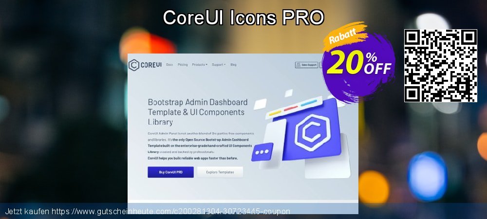 CoreUI Icons PRO wunderschön Außendienst-Promotions Bildschirmfoto