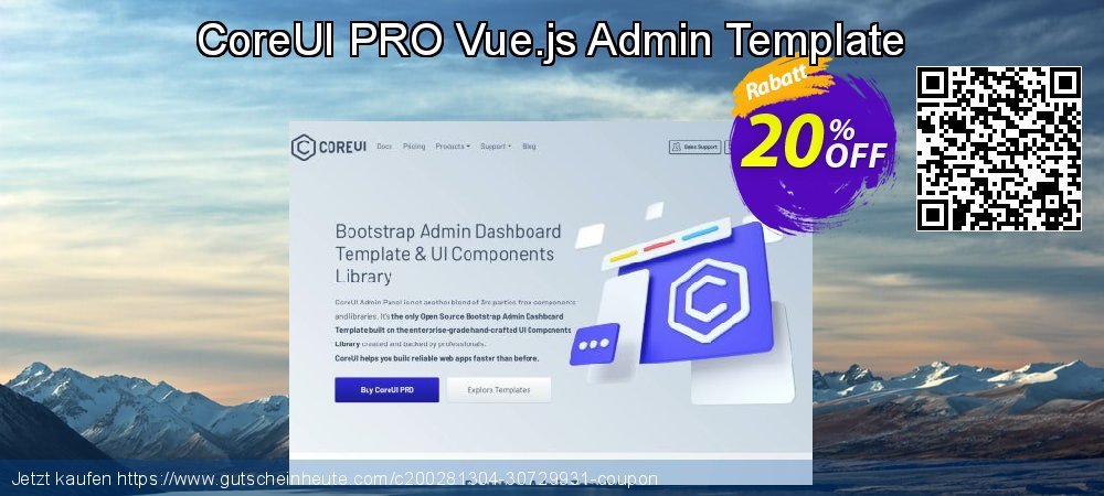 CoreUI PRO Vue.js Admin Template Exzellent Angebote Bildschirmfoto