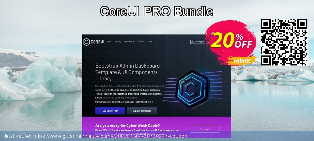 CoreUI PRO Bundle geniale Preisnachlass Bildschirmfoto