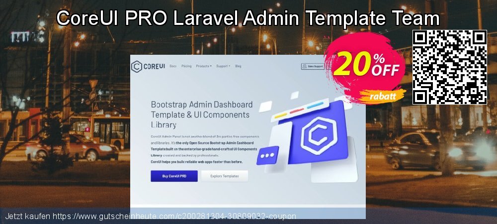 CoreUI PRO Laravel Admin Template Team großartig Angebote Bildschirmfoto