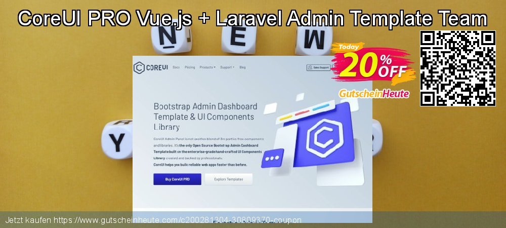 CoreUI PRO Vue.js + Laravel Admin Template Team erstaunlich Ermäßigungen Bildschirmfoto