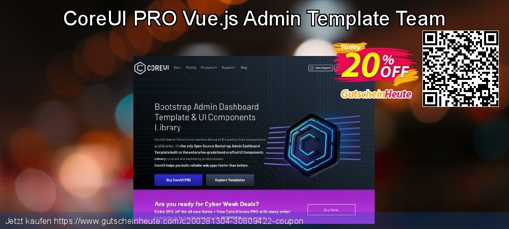 CoreUI PRO Vue.js Admin Template Team aufregende Preisnachlässe Bildschirmfoto