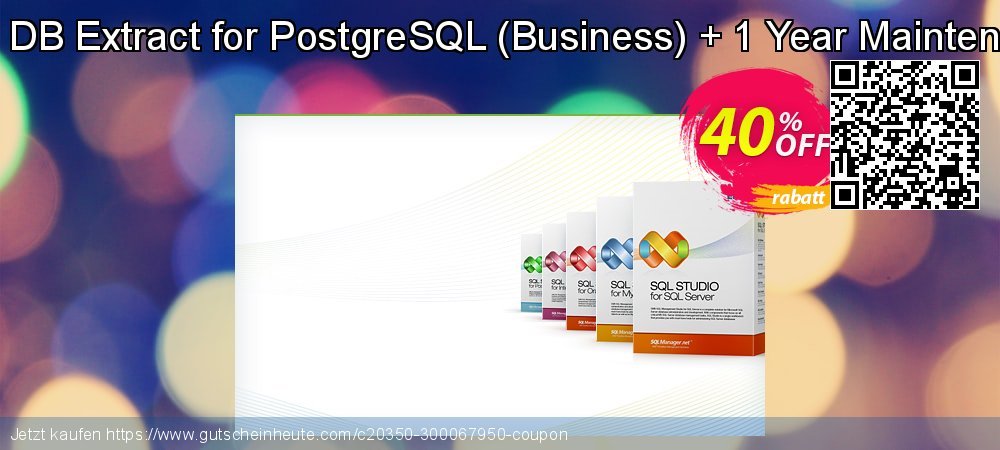 EMS DB Extract for PostgreSQL - Business + 1 Year Maintenance aufregende Ausverkauf Bildschirmfoto