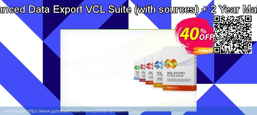 EMS Advanced Data Export VCL Suite - with sources + 2 Year Maintenance besten Angebote Bildschirmfoto
