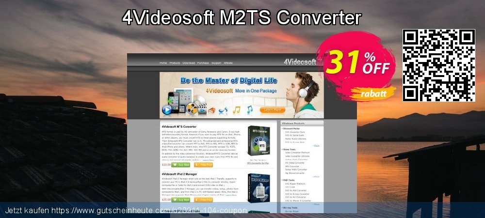 4Videosoft M2TS Converter erstaunlich Ermäßigung Bildschirmfoto