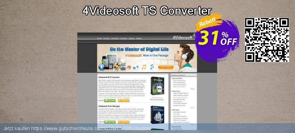 4Videosoft TS Converter unglaublich Disagio Bildschirmfoto