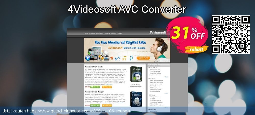 4Videosoft AVC Converter fantastisch Verkaufsförderung Bildschirmfoto