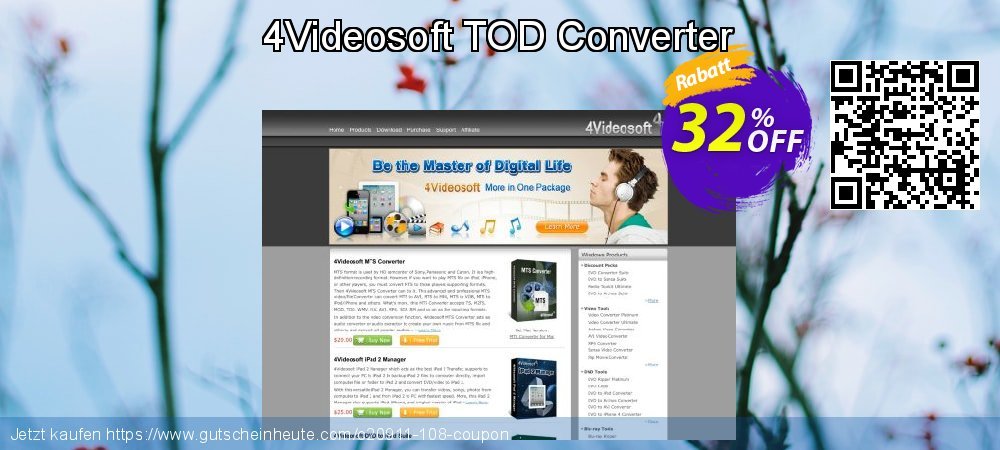 4Videosoft TOD Converter wunderbar Außendienst-Promotions Bildschirmfoto