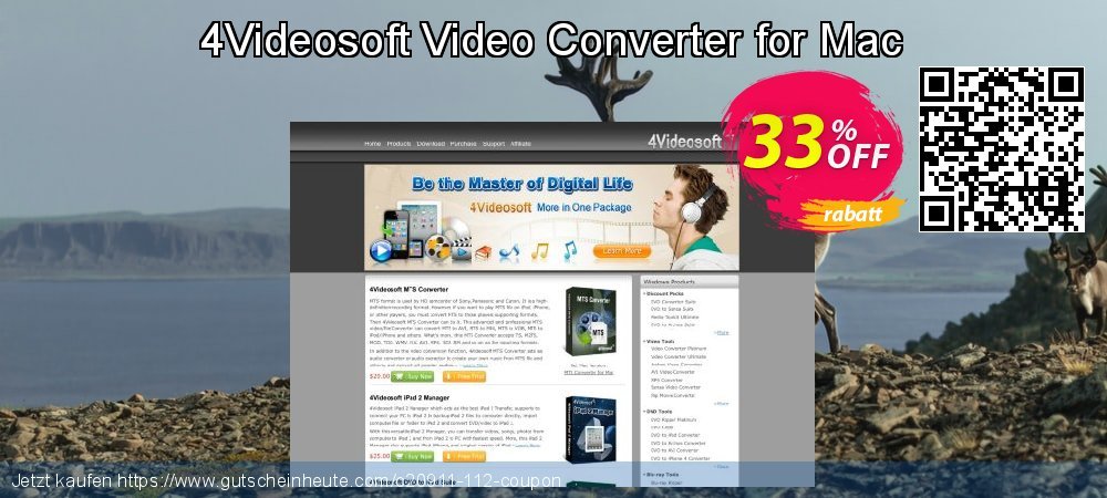 4Videosoft Video Converter for Mac verblüffend Beförderung Bildschirmfoto