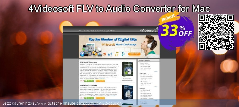 4Videosoft FLV to Audio Converter for Mac umwerfende Disagio Bildschirmfoto