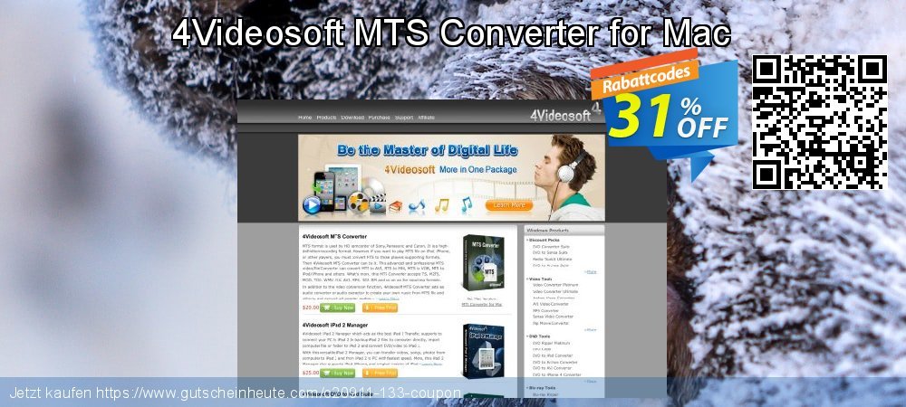 4Videosoft MTS Converter for Mac besten Preisnachlässe Bildschirmfoto