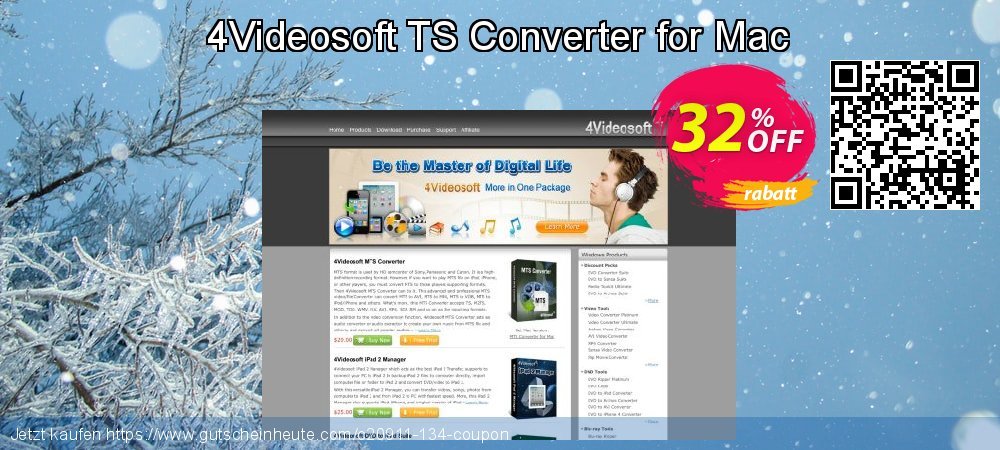 4Videosoft TS Converter for Mac Sonderangebote Angebote Bildschirmfoto