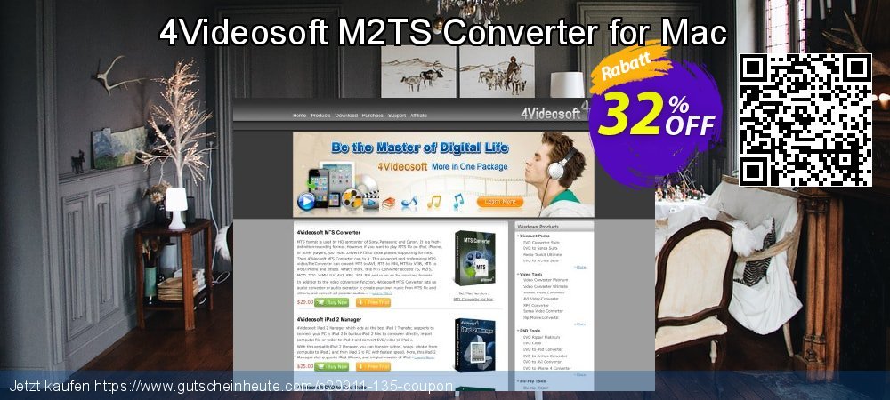 4Videosoft M2TS Converter for Mac erstaunlich Promotionsangebot Bildschirmfoto