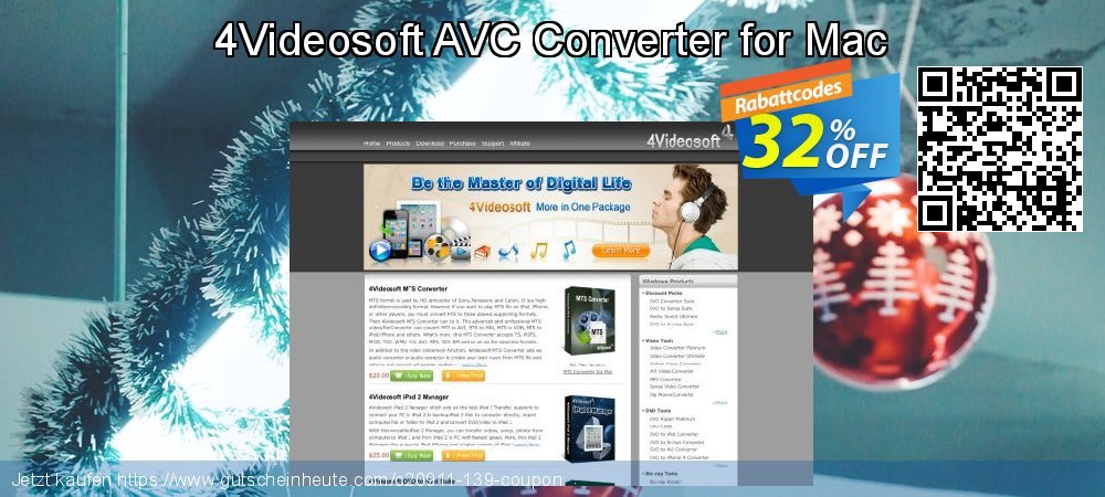 4Videosoft AVC Converter for Mac wunderbar Disagio Bildschirmfoto