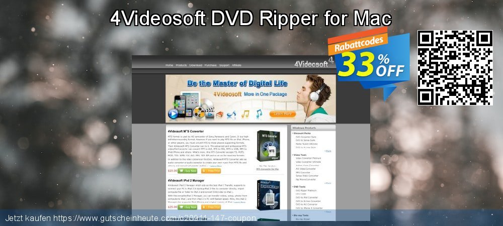 4Videosoft DVD Ripper for Mac verwunderlich Sale Aktionen Bildschirmfoto