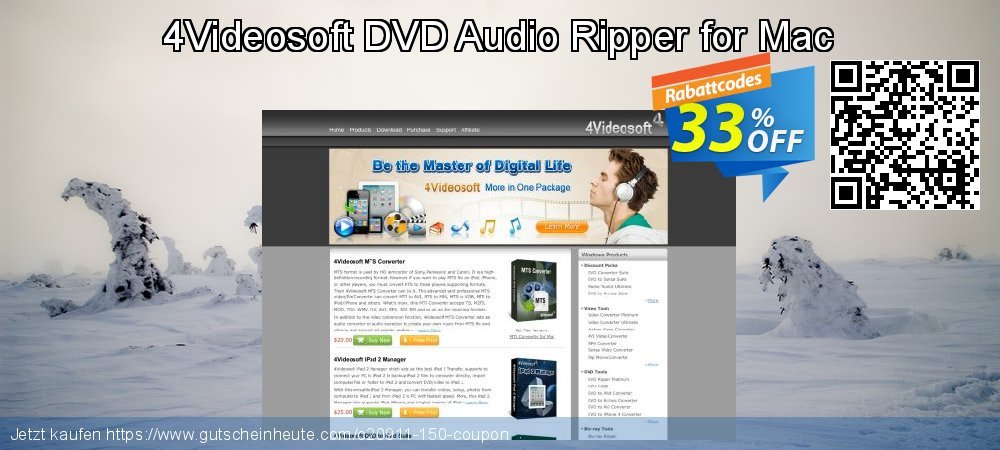 4Videosoft DVD Audio Ripper for Mac beeindruckend Preisnachlässe Bildschirmfoto