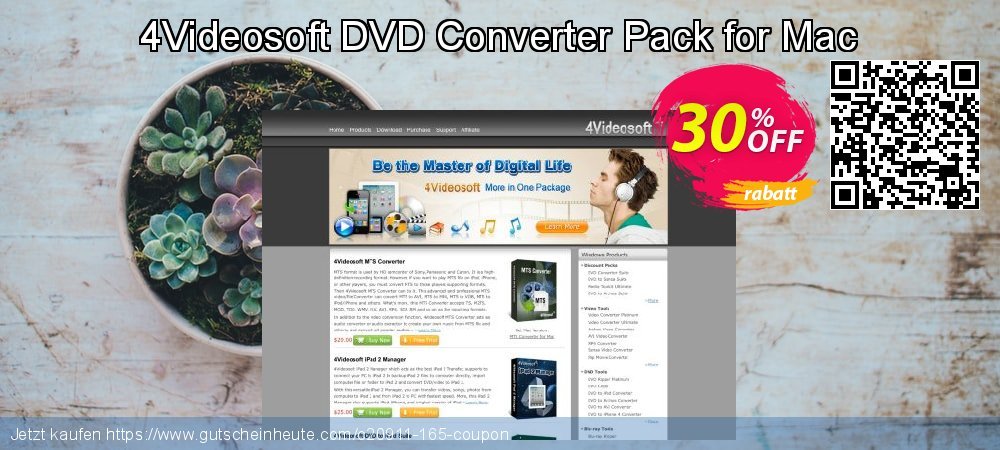 4Videosoft DVD Converter Pack for Mac Sonderangebote Rabatt Bildschirmfoto