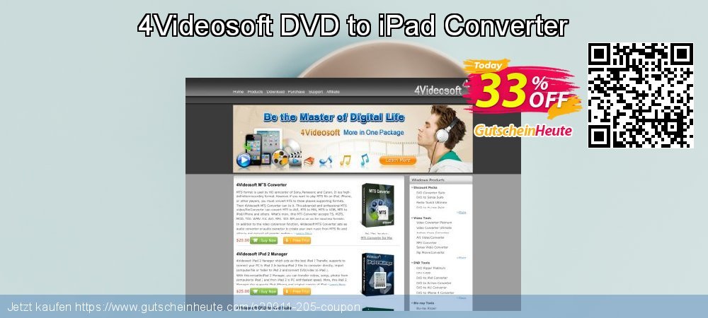 4Videosoft DVD to iPad Converter verblüffend Diskont Bildschirmfoto