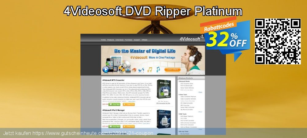 4Videosoft DVD Ripper Platinum klasse Ausverkauf Bildschirmfoto