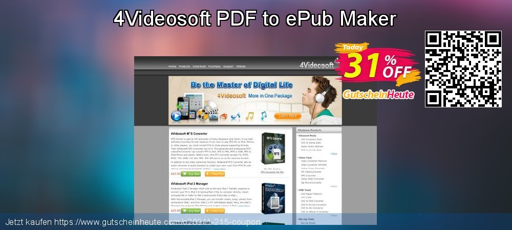 4Videosoft PDF to ePub Maker umwerfende Sale Aktionen Bildschirmfoto