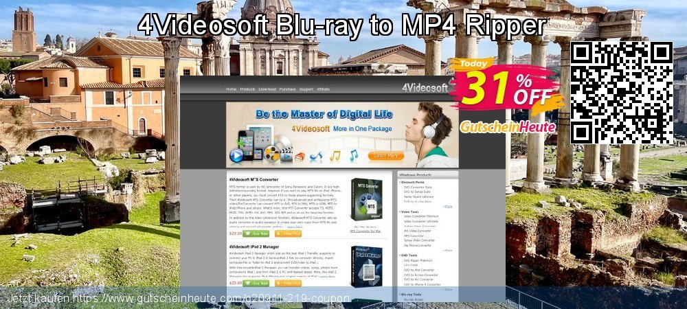 4Videosoft Blu-ray to MP4 Ripper genial Angebote Bildschirmfoto