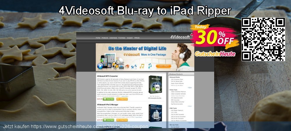 4Videosoft Blu-ray to iPad Ripper besten Ausverkauf Bildschirmfoto