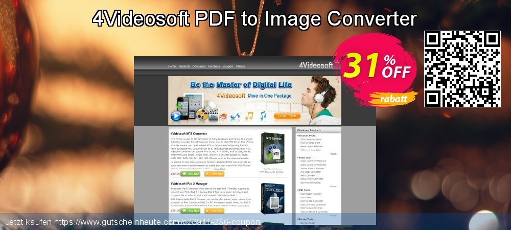 4Videosoft PDF to Image Converter verblüffend Angebote Bildschirmfoto